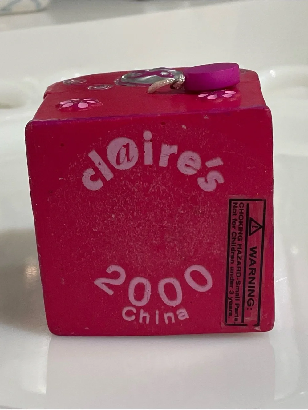 Vintage 2000 Claire’s PinkTreasure Chest Trinket Box Peace Tranquility Y2K